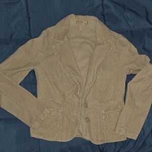 Women's Tan Blazer Jacket